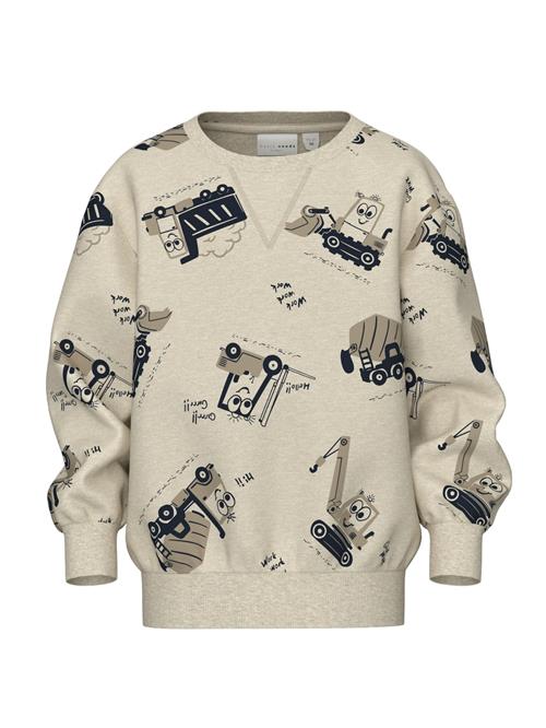 Se NAME IT Sweatshirt 'VIMO'  mørkebeige / beige-meleret / sort ved About You