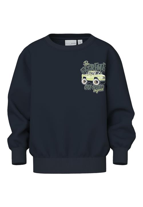 NAME IT Sweatshirt 'NMMVILDAR'  navy / khaki / lysegrøn / hvid