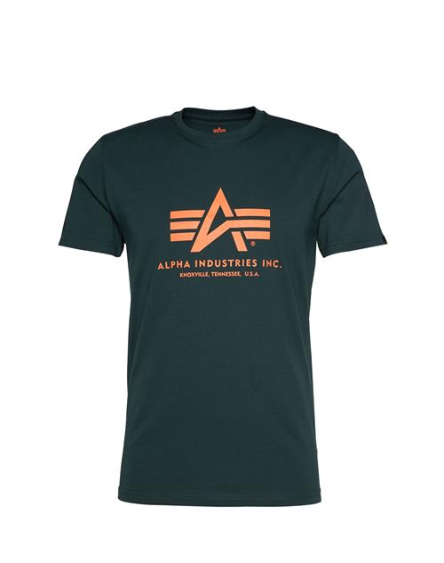 Se ALPHA INDUSTRIES Bluser & t-shirts  mørkegrøn / orange ved About You