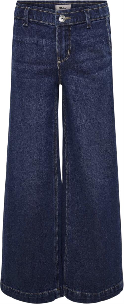 ONLY Kogcomet Wide DNM PIM Noos Str 152 - Dark Blue Denim Bukser Denim hos Magasin