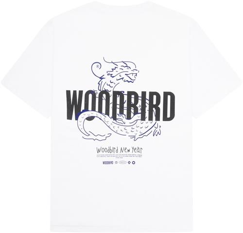 Se Woodbird Wbbaine Dragon Tee Mand White Kortærmede T-shirts Str S - hos Magasin ved Magasin