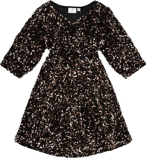 Se The New Tnmarlin Sequin S_S Dress Str 98-104 cm/3-4 år - Black Beauty Kjoler hos Magasin ved Magasin