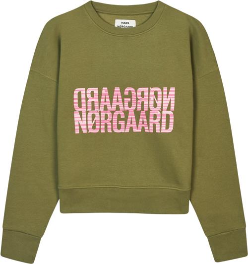 Mads Nørgaard - Copenhagen Organic Sweat Tilvina Sweatshirt Kvinde Grøn Langærmede Bluser Str S - hos Magasin