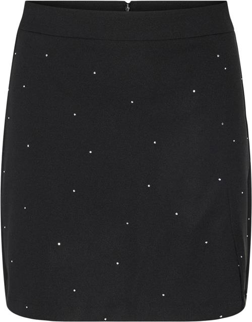 Pieces Pcpeva Rhinestone HW Mini Skirt Kvinde Striber/tern Korte Nederdele Str L - hos Magasin