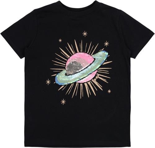 The New Tnmary S_S Tee Str 98-104 cm/3-4 år Piger - Black Beauty Kortærmede T-shirts hos Magasin