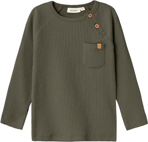 Lil' Atelier Nmmrajo MUB LS Slim TOP LIL Str 110 - Kalamata Toppe hos Magasin