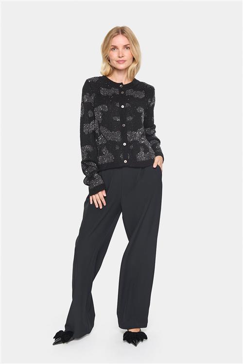 Se Saint Tropez Halimasz Cardigan Kvinde Black Cardigans Regular Fit Str S - hos Magasin ved Magasin