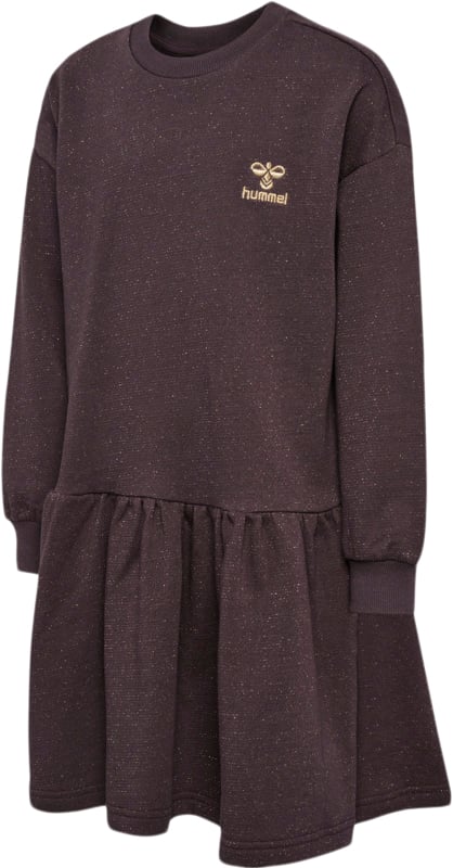 Hummel Hmlcarola Dress L/S Str 4 år / 104 cm - Raisin Kjoler hos Magasin