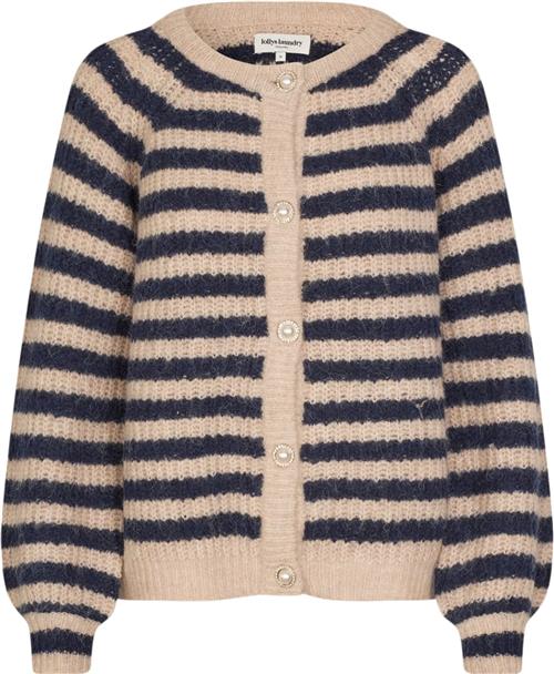 Lollys Laundry Novall Cardigan LS Kvinde Dark Blue Cardigans Regular Fit Str XS - hos Magasin