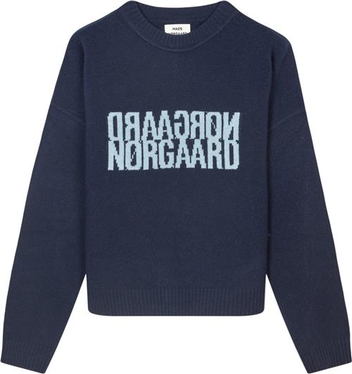 Mads Nørgaard - Copenhagen Recy Soft Knit Tilona Sweater Kvinde Blå Sweaters Str S - hos Magasin