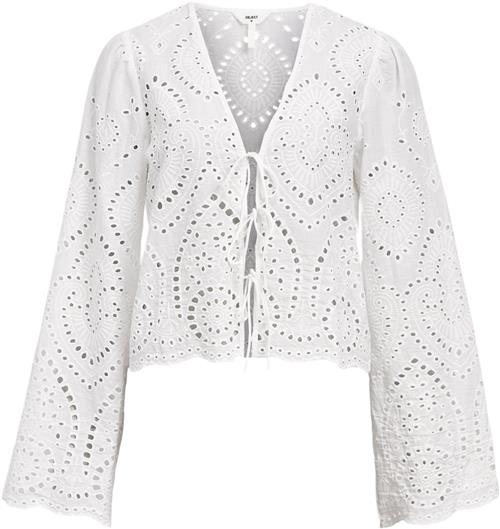 Object Objtugi L/S TIE TOP E DIV Kvinde Cloud Dancer Toppe Str 34 - hos Magasin