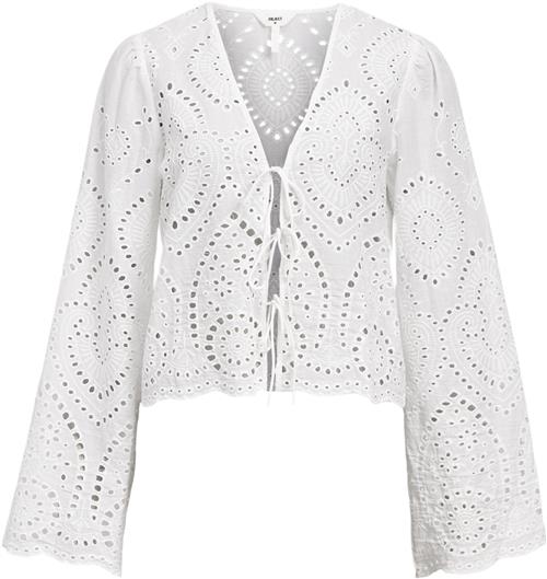 Se Object Objtugi L/S TIE TOP E DIV Kvinde Cloud Dancer Toppe Str 36 - hos Magasin ved Magasin