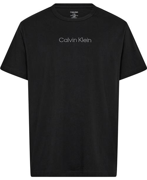 Calvin Klein S/S Crew Neck Mand Black Kortærmede T-shirts Str L - hos Magasin