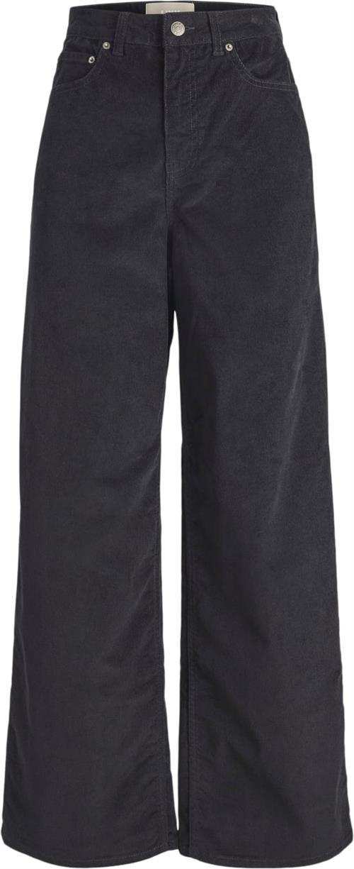 JJXX Jxgelly Wide Cord HW Pant PNT Noos Kvinde Sort Bukser Str "30/""32" - hos Magasin