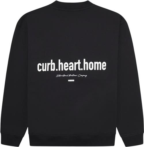 Woodbird Wbcope Home Crew Mand Black Sweatshirts Str S - hos Magasin