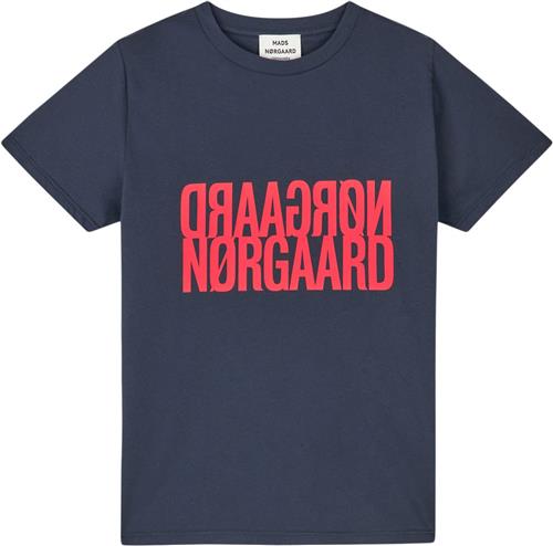 Se Mads Nørgaard - Copenhagen Single Organic Trenda P Tee Kvinde Blå Kortærmede T-shirts Str L - Bomuld hos Magasin ved Magasin