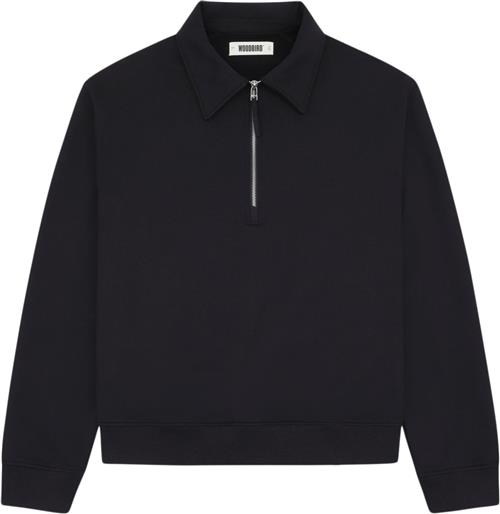 Se Woodbird Wbtom Zip Polo Mand Black Sweatshirts Str S - hos Magasin ved Magasin