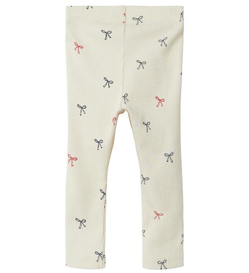 Se Name It Leggings - Rib - NbnLabela - White Swan ved KidsWorld