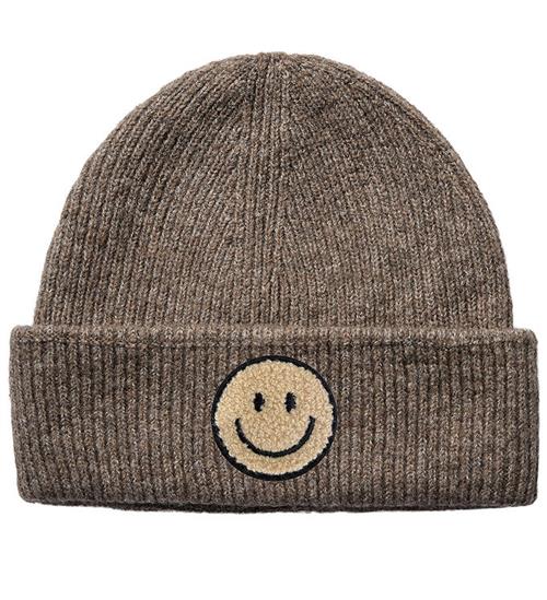 Se Sofie Schnoor Hue - Strik - Beige/Smiley ved KidsWorld