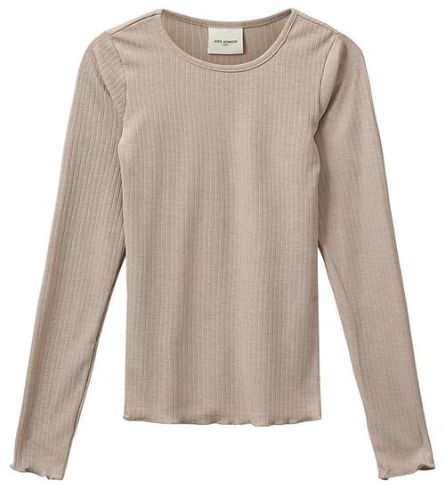 Se Sofie Schnoor Bluse - Rib - Beige ved KidsWorld