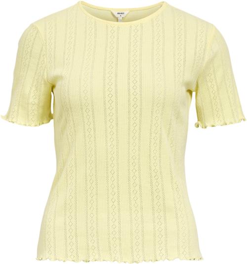 Object Objamalie S/S TOP E DIV Kvinde Lemon Meringue Toppe Str S - hos Magasin