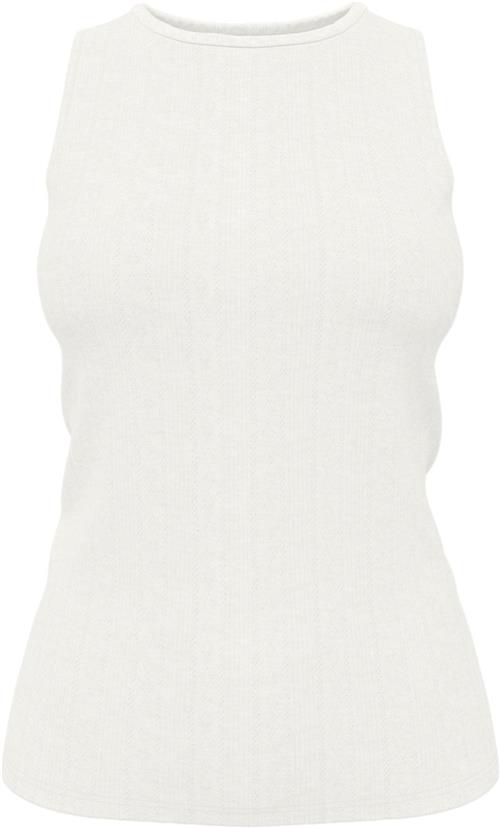 Object Objamalie S/L Tank TOP E OTT Kvinde White Toppe Str S - hos Magasin