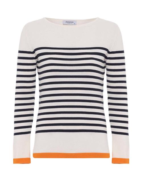 Se Moxx Paris Pullover 'Pablo'  ecru / navy / orange ved About You