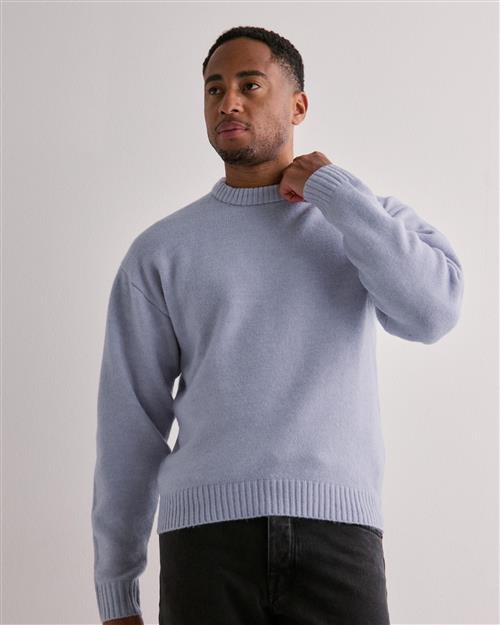 Jack & Jones Jorollie Knit Crew Neck Sn Striktrøjer Blå