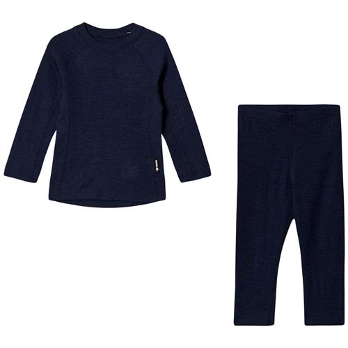 Se Reima 2-delt Kinsei Baselayersæt Navyblå | Marine blå | 110 cm ved Babyshop
