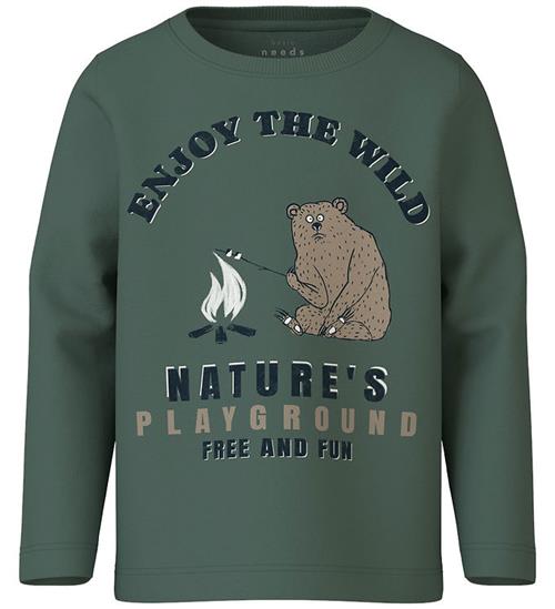 Se Name It Bluse - NmmVux - Dark Forest/Enjoy The Wild ved KidsWorld