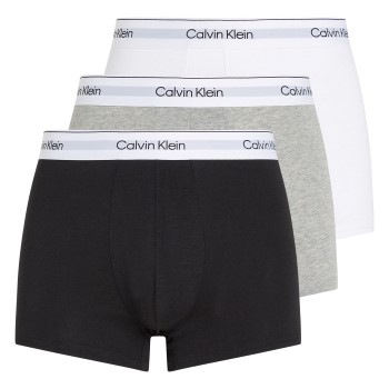 Calvin Klein 3P Modern Cotton Stretch Trunk Hvid/Grå bomuld XX-Large Herre