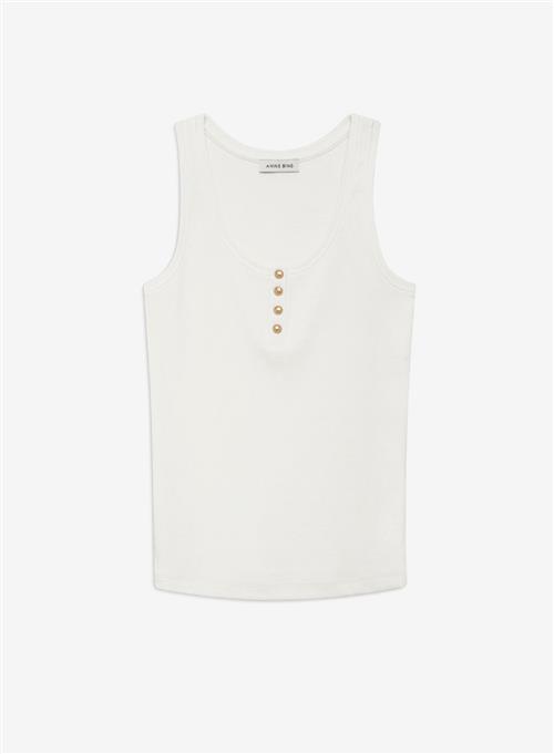 Anine Bing Alessia Tank Ivory