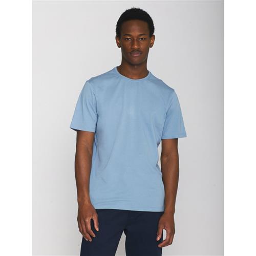 Se Knowledge Cotton Apparel Agnar Basic Tshirt - Regenerative Organic Certified™ - Gots/vegan Mand Asley Blue Kortærmede T-shirts Str XXXL - Bomuld hos M ved Magasin