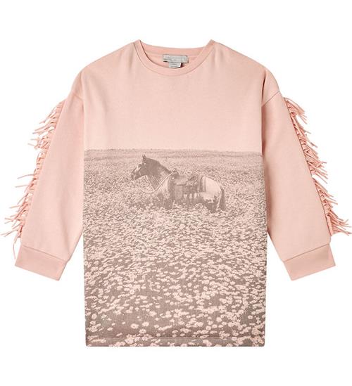 Stella McCartney Kids Sweatkjole - Rosa m. Hest