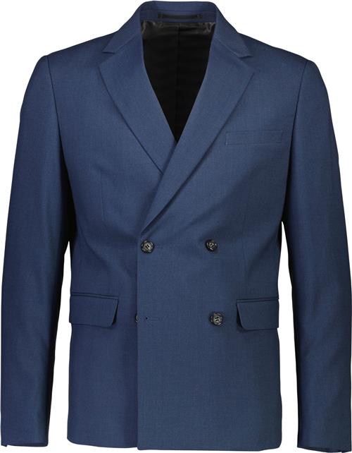 Lindbergh Plain DB Mens Suit Mand Blue Mel Blazere Str 48 - hos Magasin