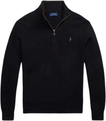 Se Polo Ralph Lauren 32/2 Cottonlsl-plo Mand Polo Black/tonal Pp Langærmede Poloer Str S - hos Magasin ved Magasin