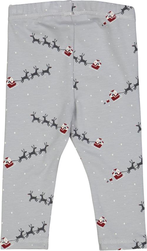 Müsli by Green Cotton Santa Leggings Baby Str 56 - Jasmin Blue/ Mystery Blue/ Balsam Cream Leggings Bomuld hos Magasin