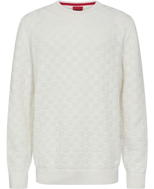 Se HUGO Selio Kvinde Natural Sweaters Str XL - hos Magasin ved Magasin