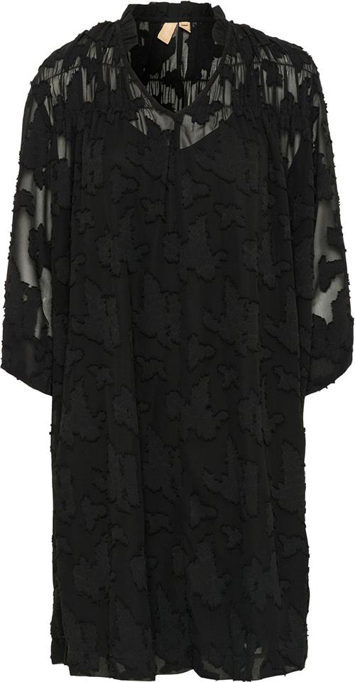 Culture Cusanta Dress Kvinde Black Midi Kjoler Str L - hos Magasin