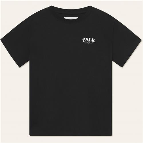 Les Deux x Yale Yale Bulldog Tshirt Mand Sort Kortærmede T-shirts Str L - Bomuld hos Magasin