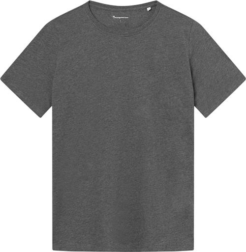 Se Knowledge Cotton Apparel Agnar Basic Tshirt - Regenerative Organic Certified™ - Gots/vegan Mand Grå Kortærmede T-shirts Str L - hos Magasin ved Magasin