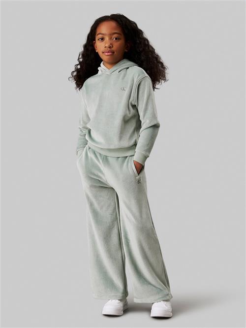 Calvin Klein Velvet Ottoman Fleece HWK SET Str 10 - Jadeite Sweatshirts hos Magasin