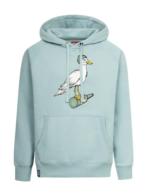 Derbe Sweatjakke 'Ryan Zip'  aqua / gul / khaki / hvid