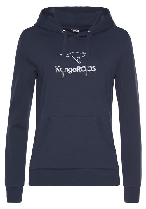 Se KangaROOS Sweatshirt  navy / hvid ved About You