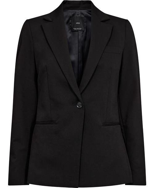 MANGO Fitted Suit Jacket Kvinde Black Blazere Str 36 - hos Magasin