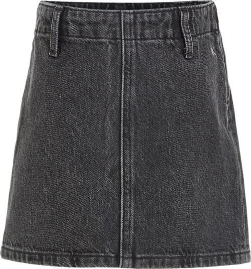 Calvin Klein Optic Washed Black Denim Skirt Str 8 år Denim - 1by Nederdele hos Magasin