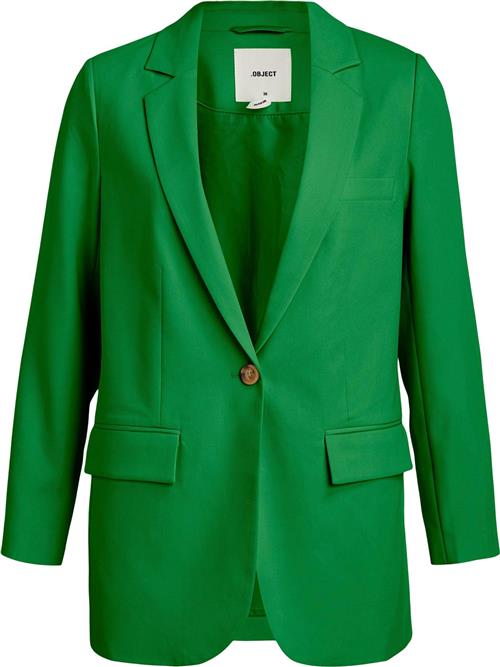 Se Object Objsigrid L/S Blazer Noos Kvinde Fern Green Blazere Str 42 - hos Magasin ved Magasin