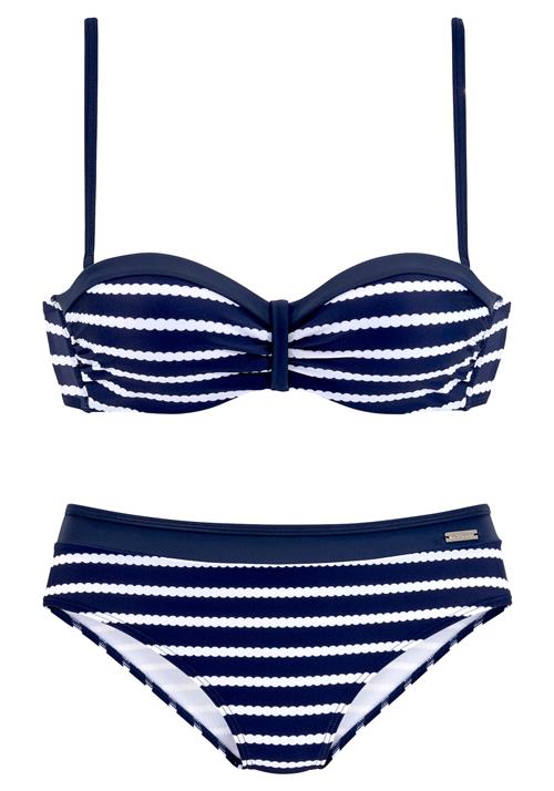 LASCANA Bikini  navy / hvid