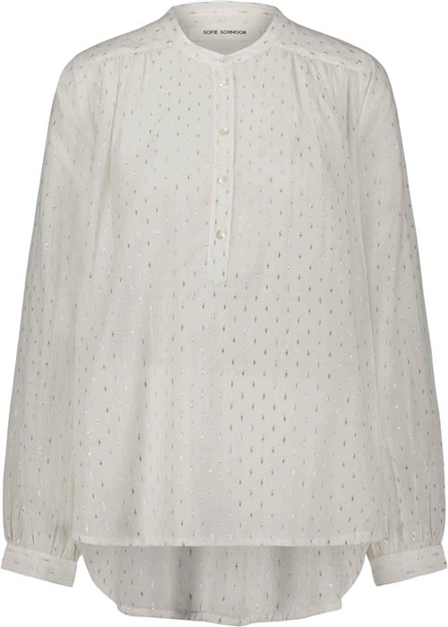 Sofie Schnoor Shirt Kvinde White Silver Langærmede Skjorter Str 34 - hos Magasin