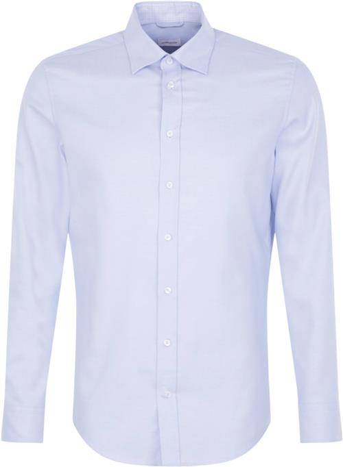 Seidensticker Business Shirt Slim Mand Blue Langærmede Skjorter Slim Fit Str 40 - hos Magasin